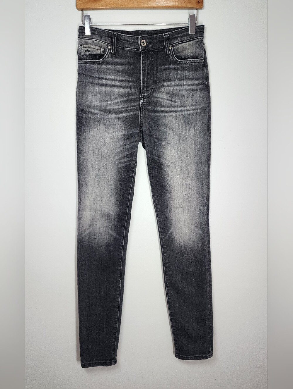 Armani Exchange Women's Skinny Denim Jeans Faded Black Size 28